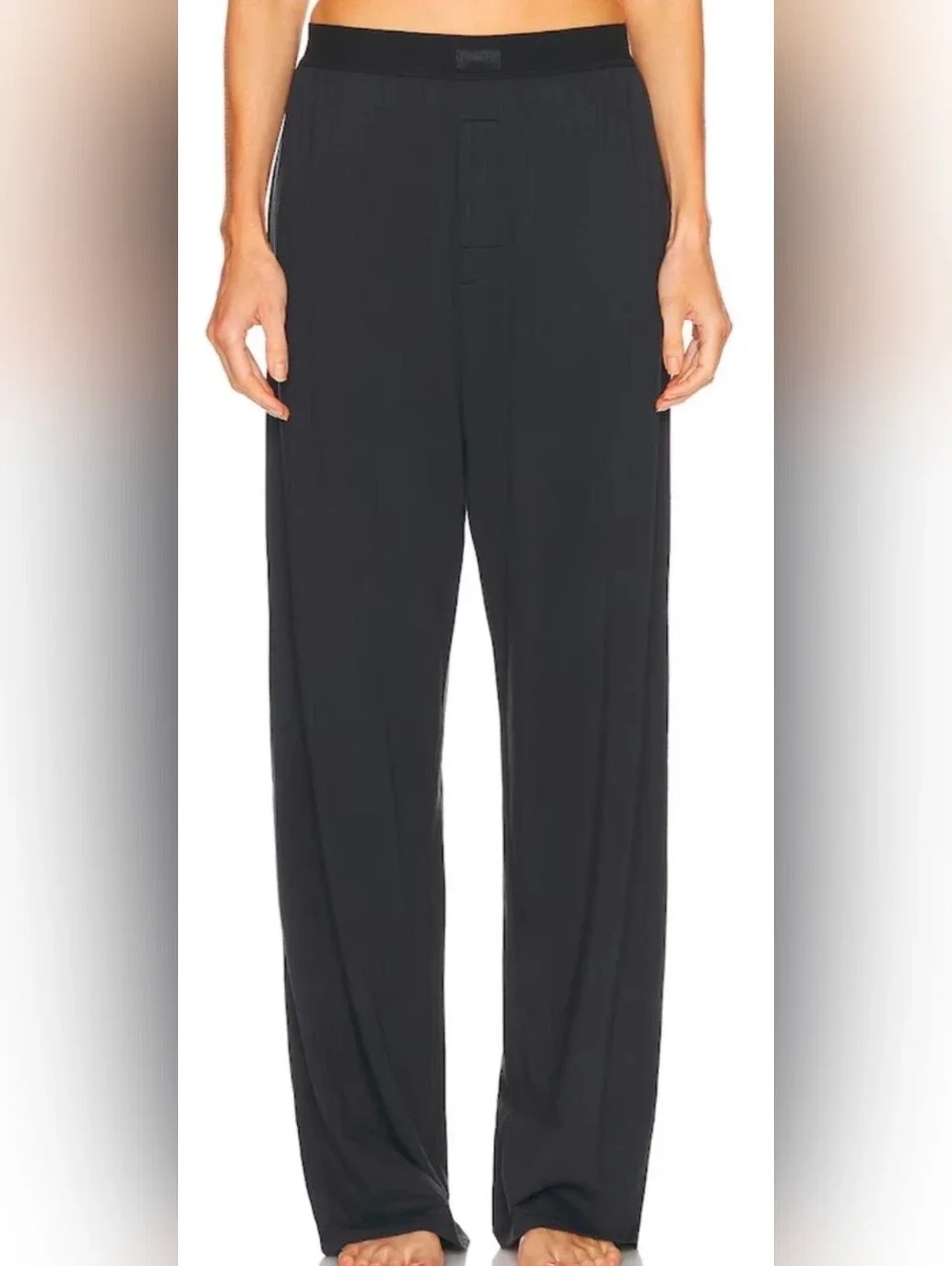 Skims Boyfriend Loose Pant Color Onyx Size XS NWT